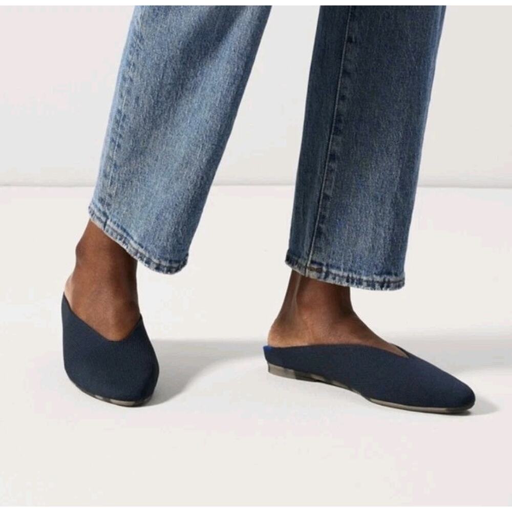 Rothys Navy Demi Mule 10.5 Slide Slip On